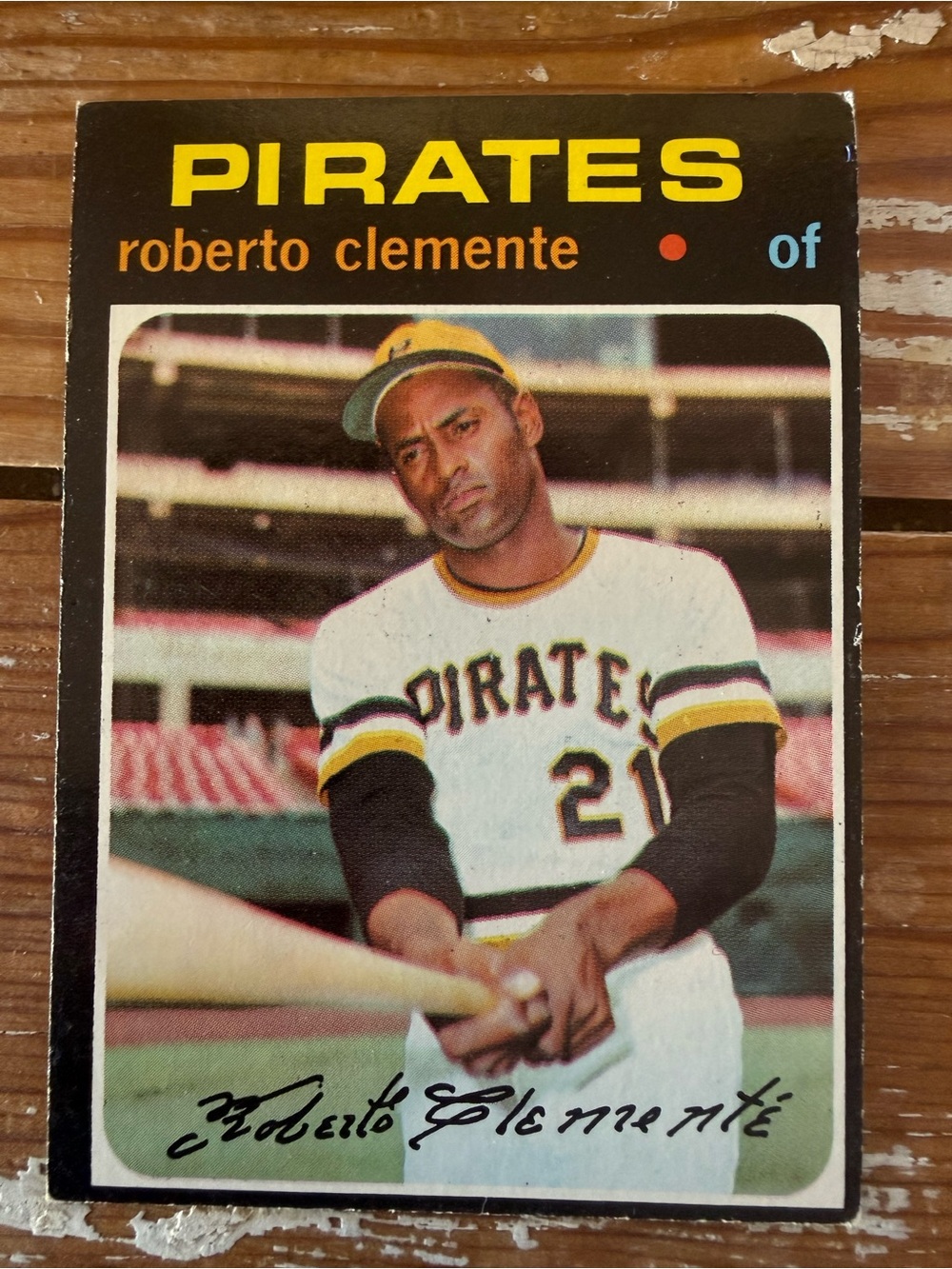 Roberto Clemente Pittsburgh Pirates Topps Baseball Card